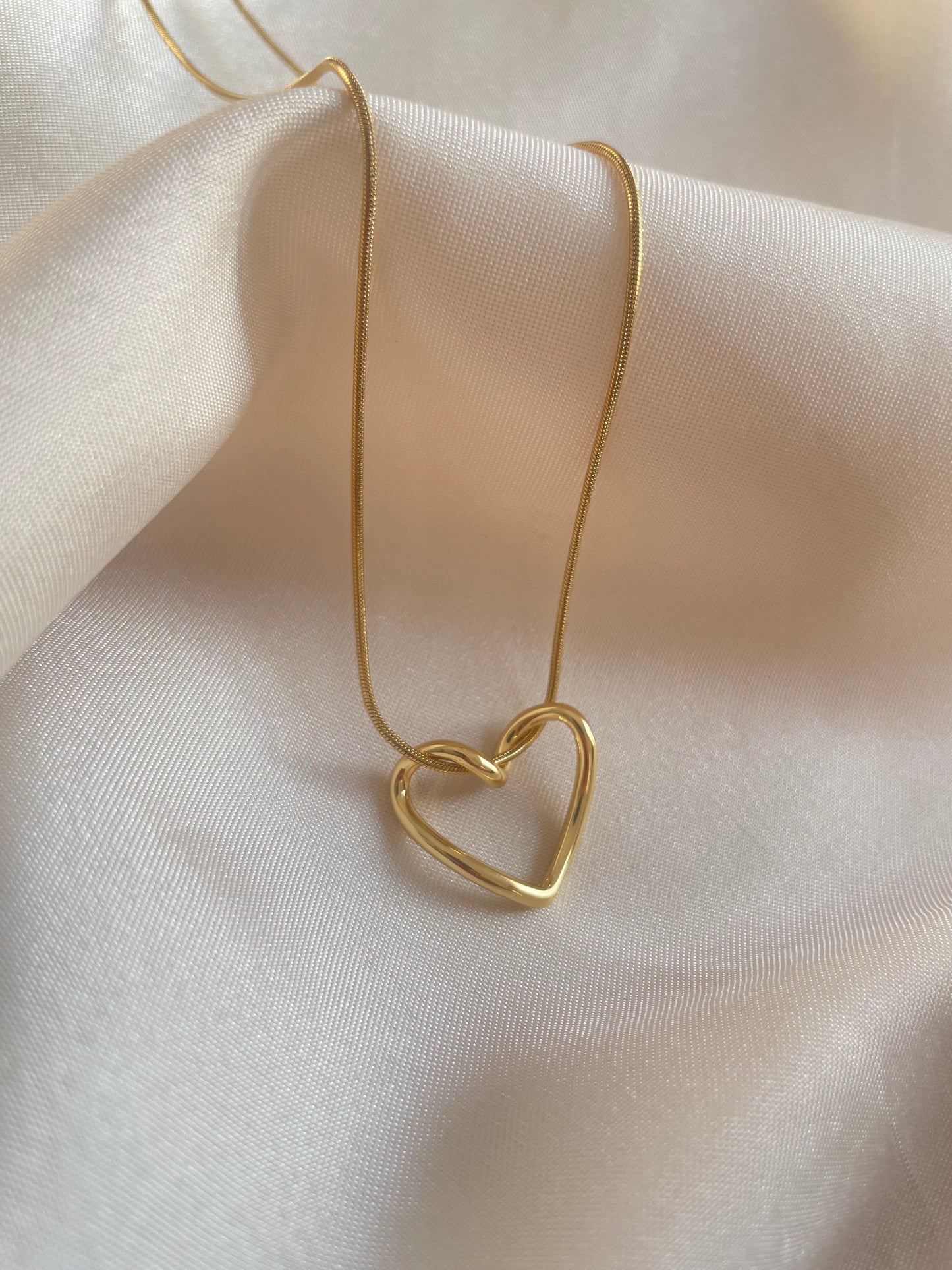 Twisted heart necklace