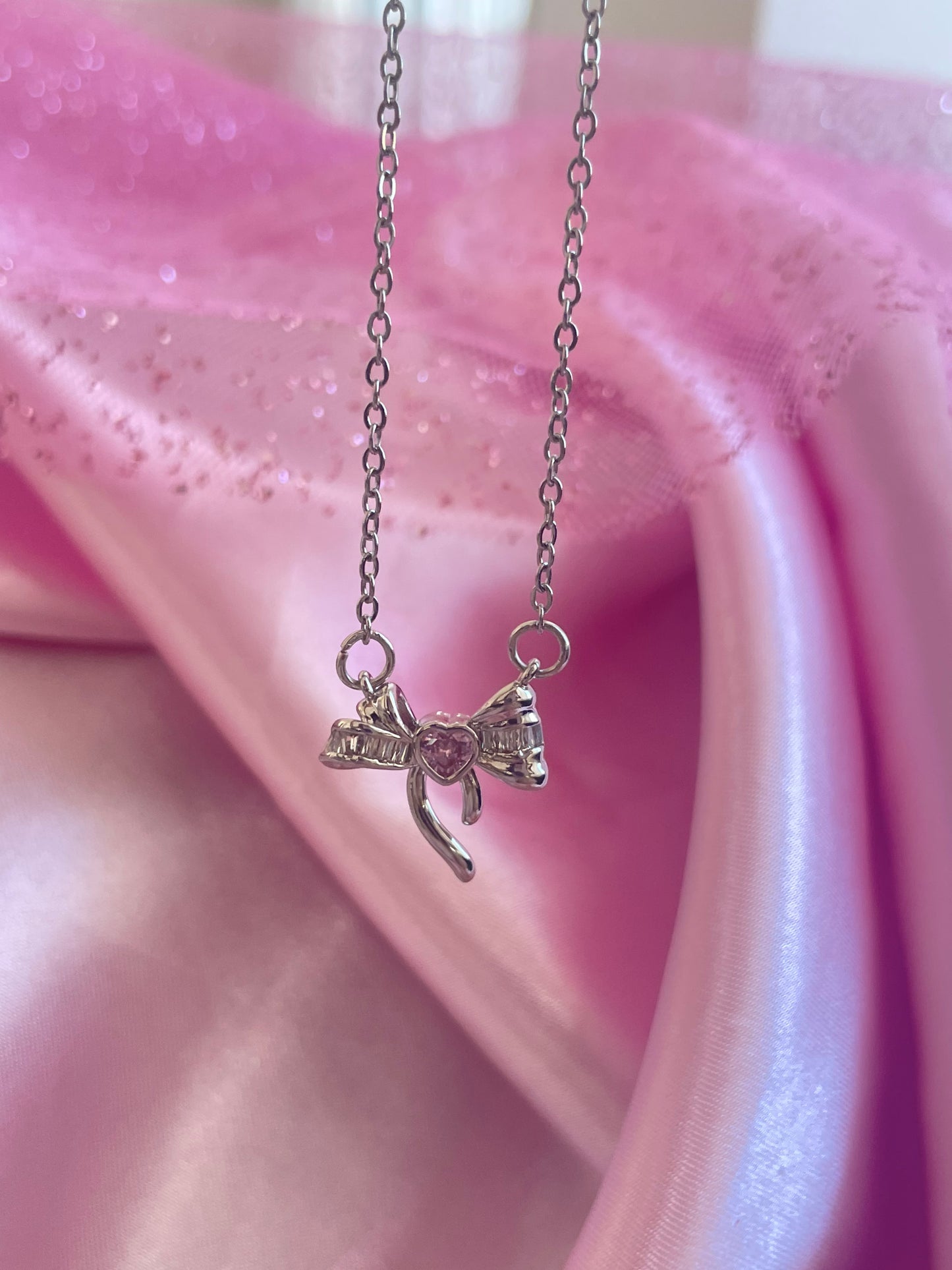 Coquette Bow Necklace