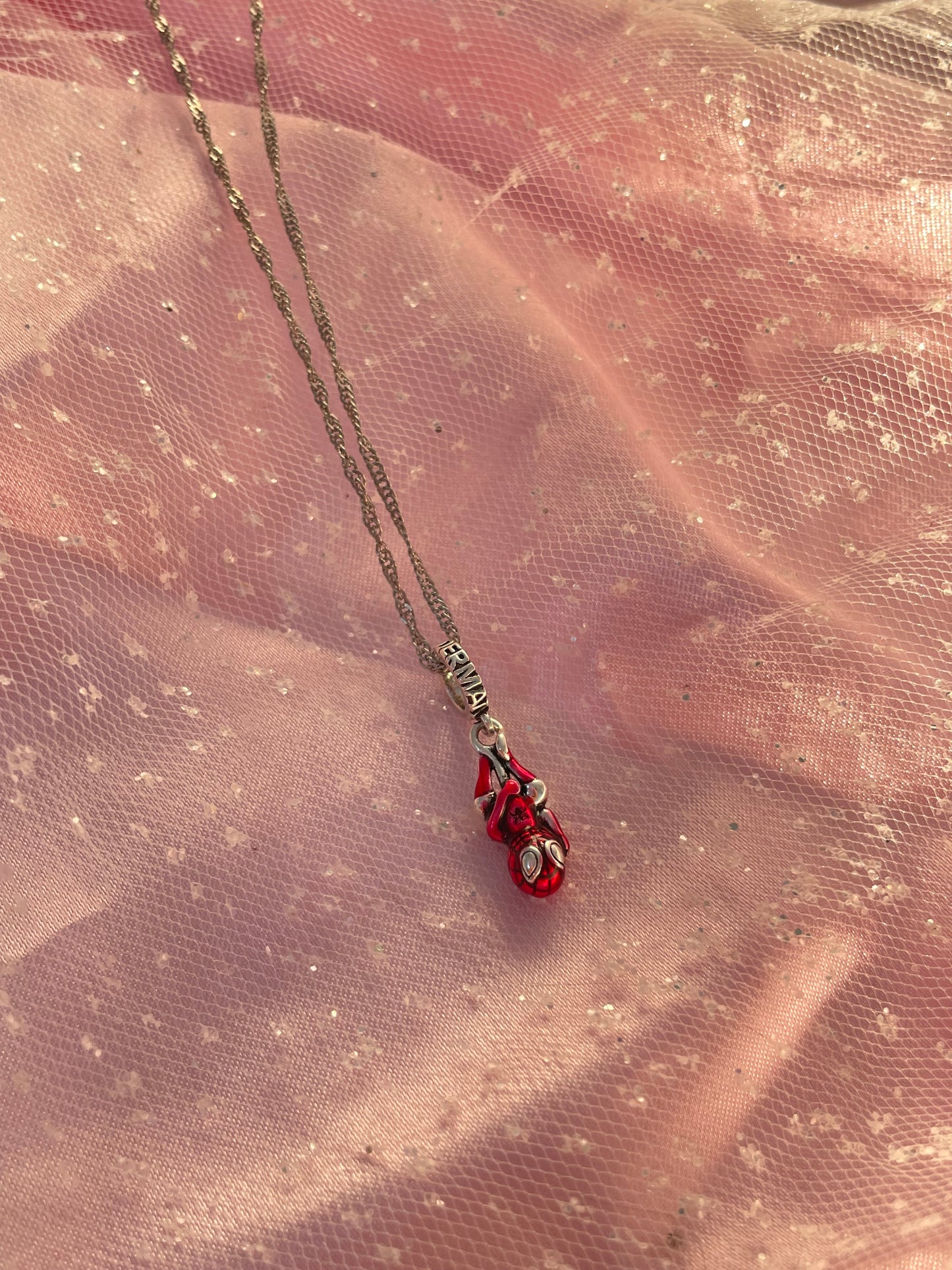 Spiderman necklace