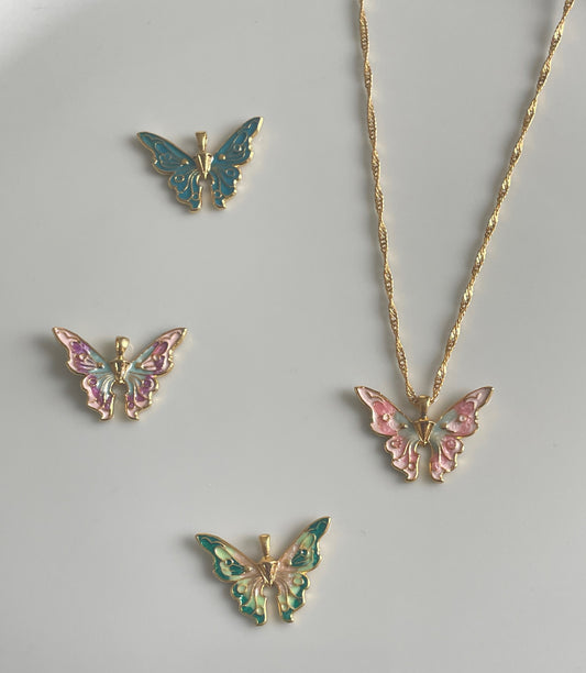 Fairytopia barbie butterfly necklace