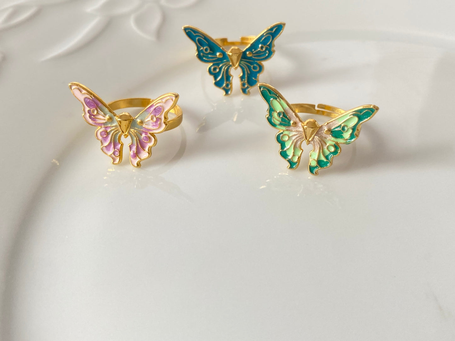 Fairytopia barbie butterfly rings