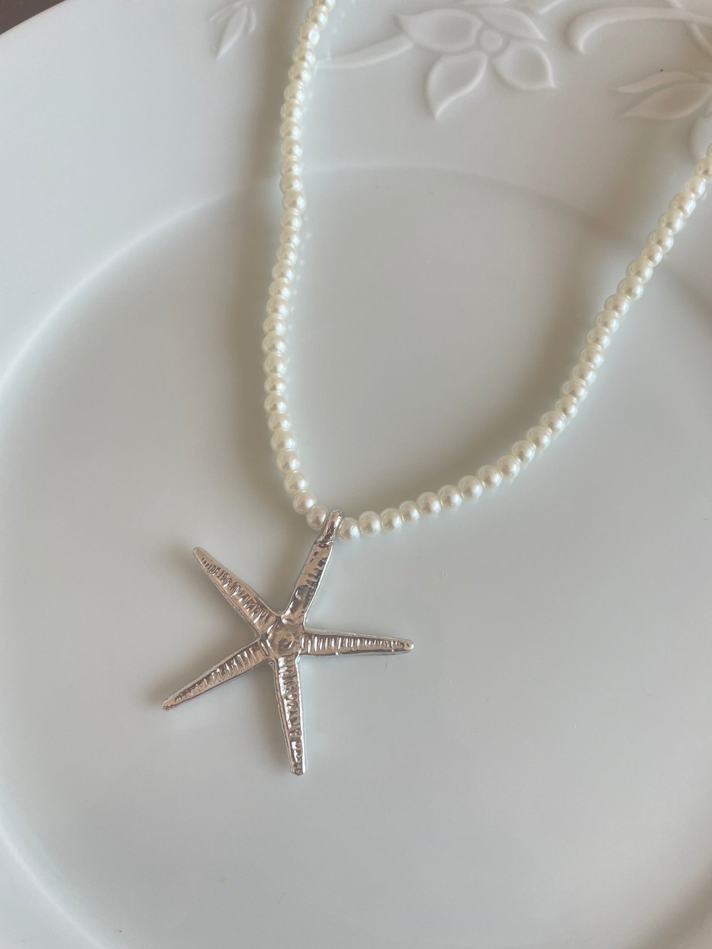 Starfish Necklace/Choker (silver)