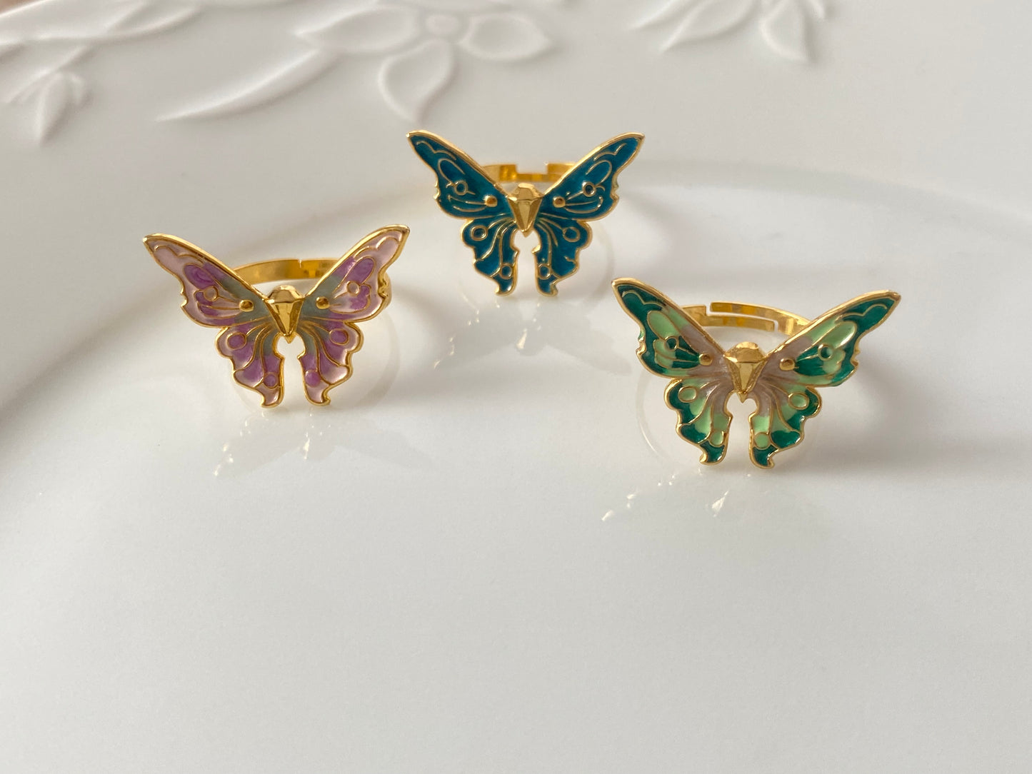 Fairytopia barbie butterfly rings