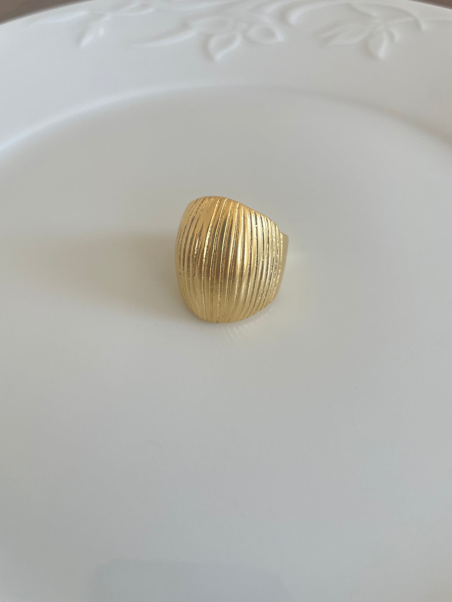 Golden bold ring