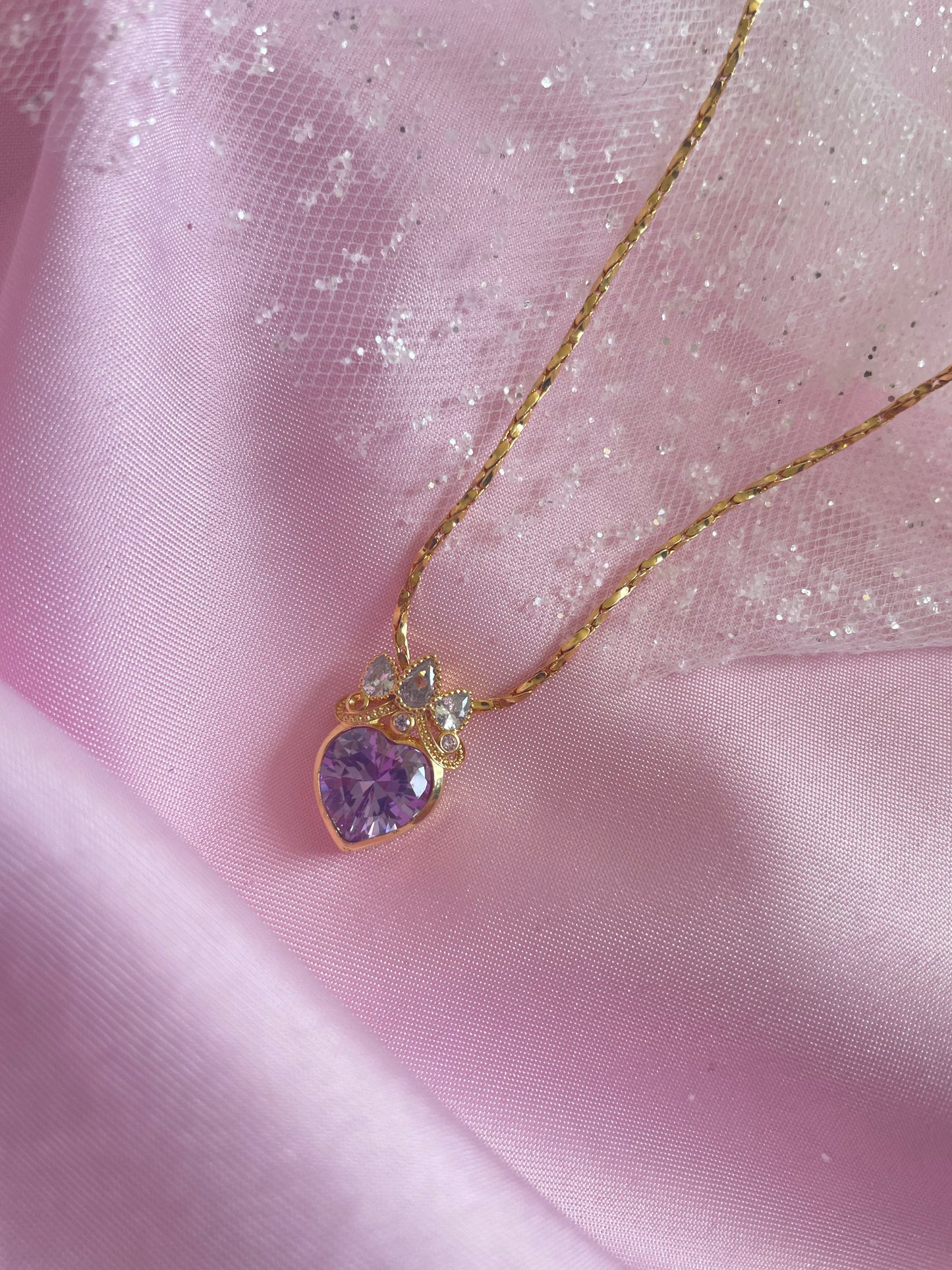 Rapunzel Crown Necklace (purple)