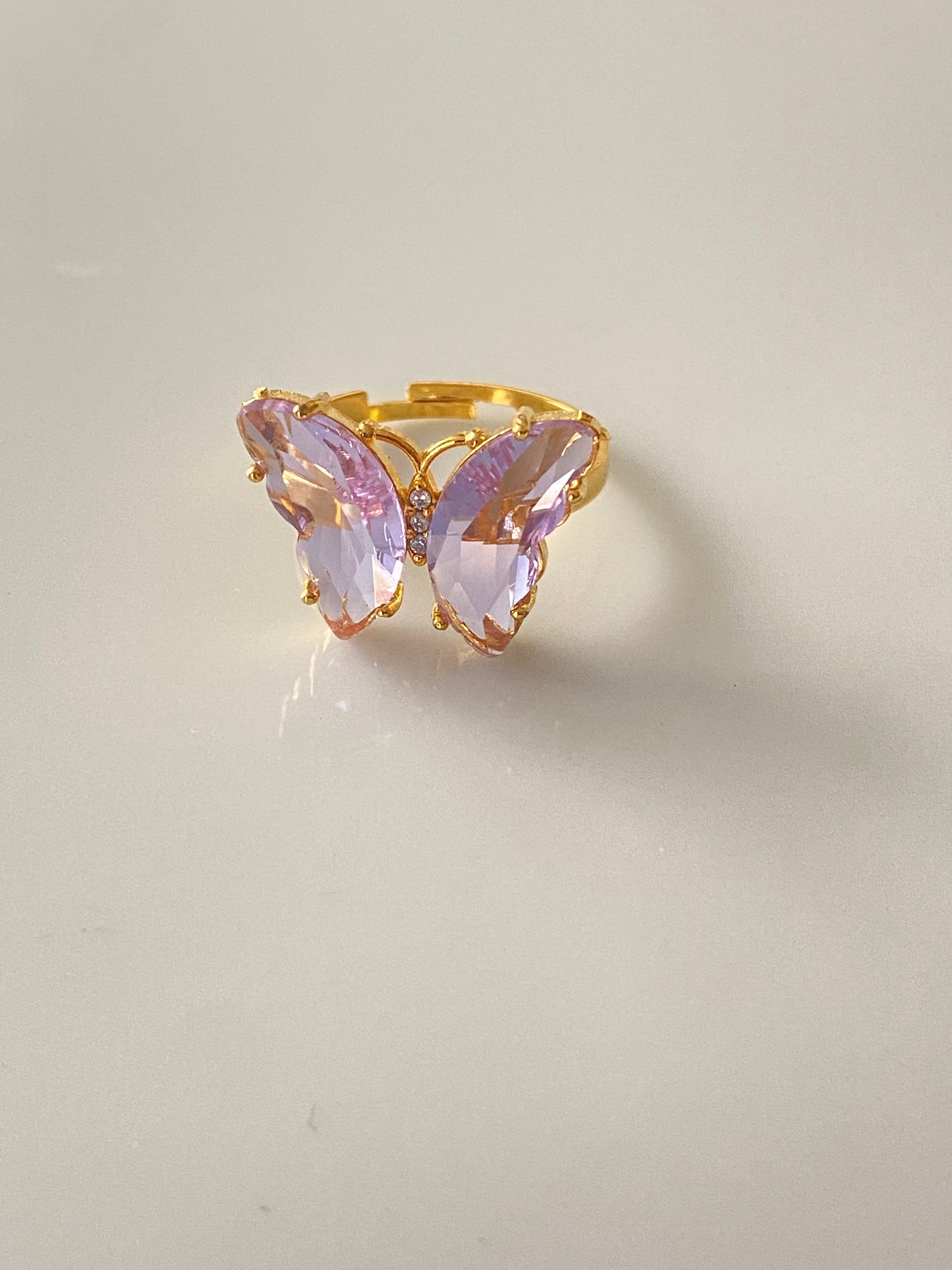 Crystal Butterfly Ring