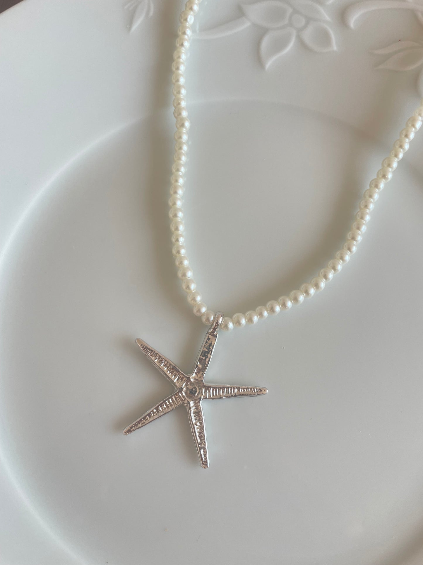 Starfish Necklace/Choker (silver)