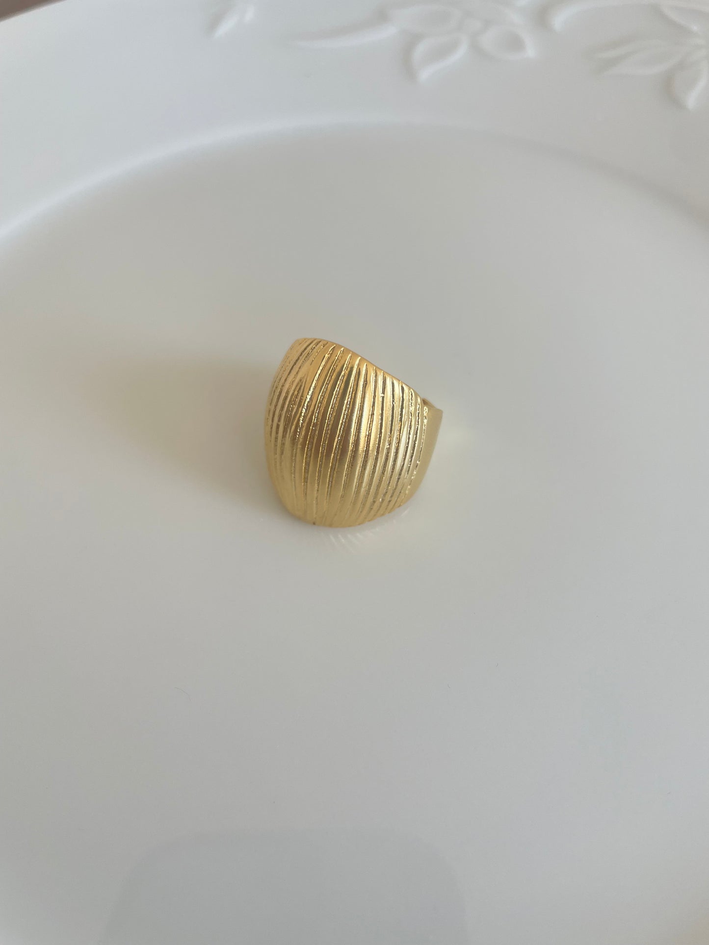 Golden bold ring