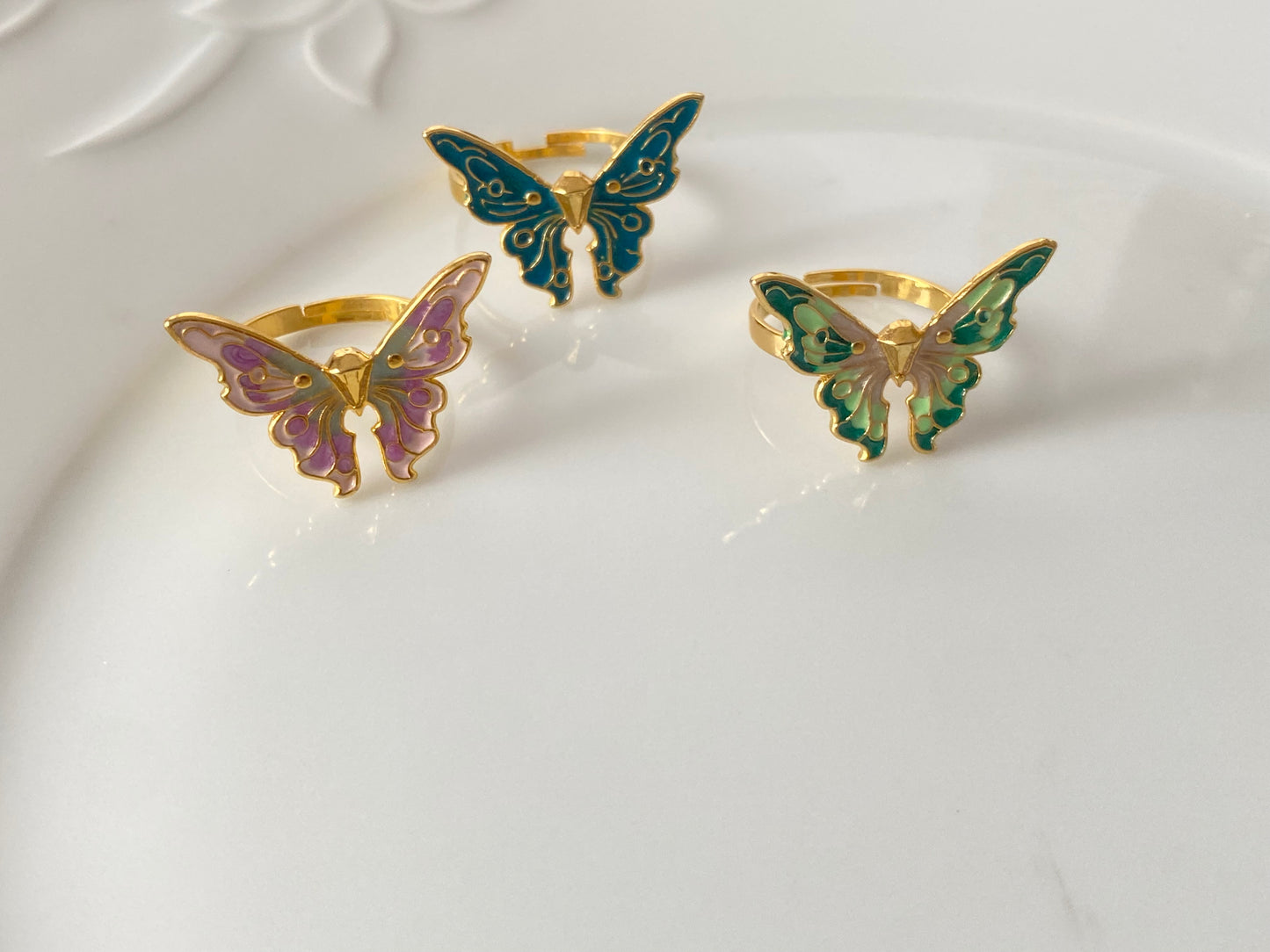 Fairytopia barbie butterfly rings