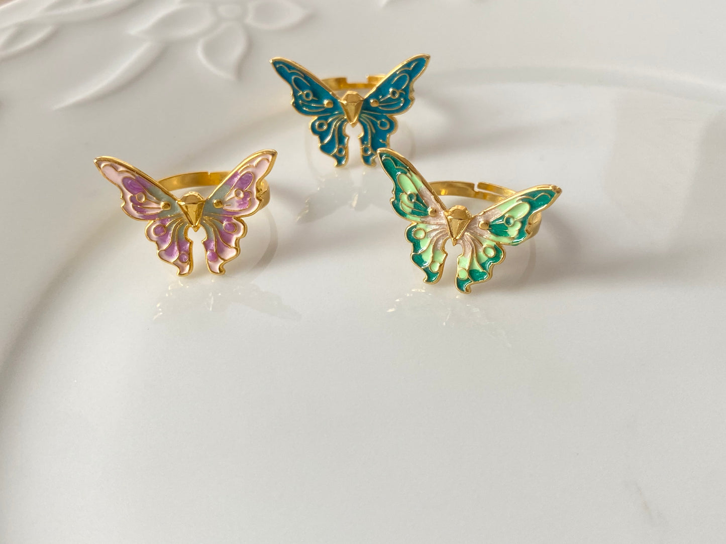 Fairytopia barbie butterfly rings