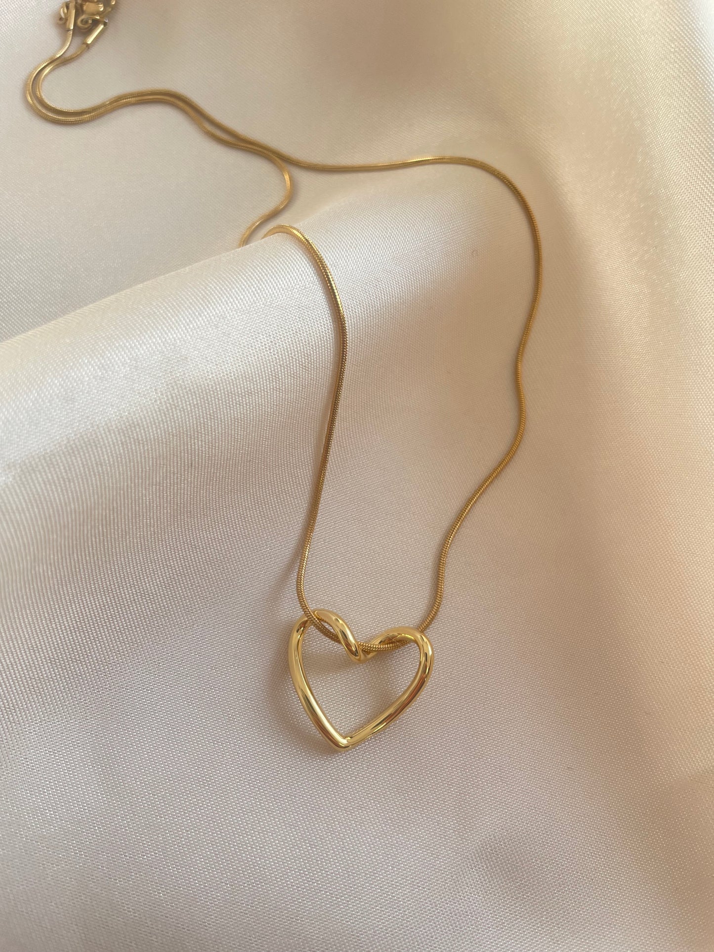 Twisted heart necklace