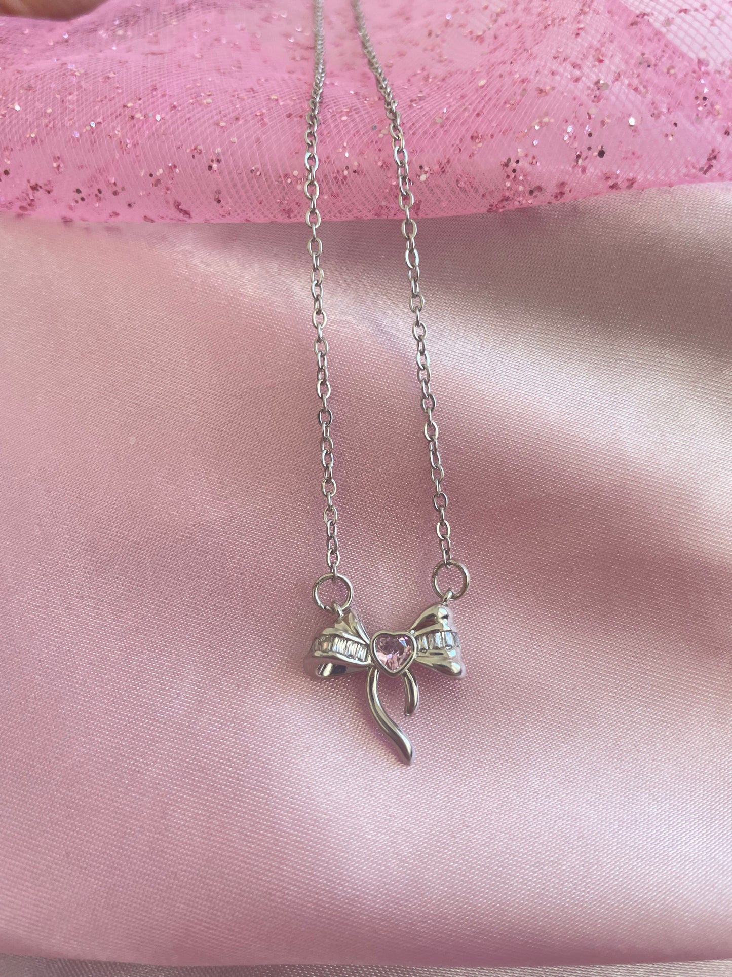 Coquette Bow Necklace