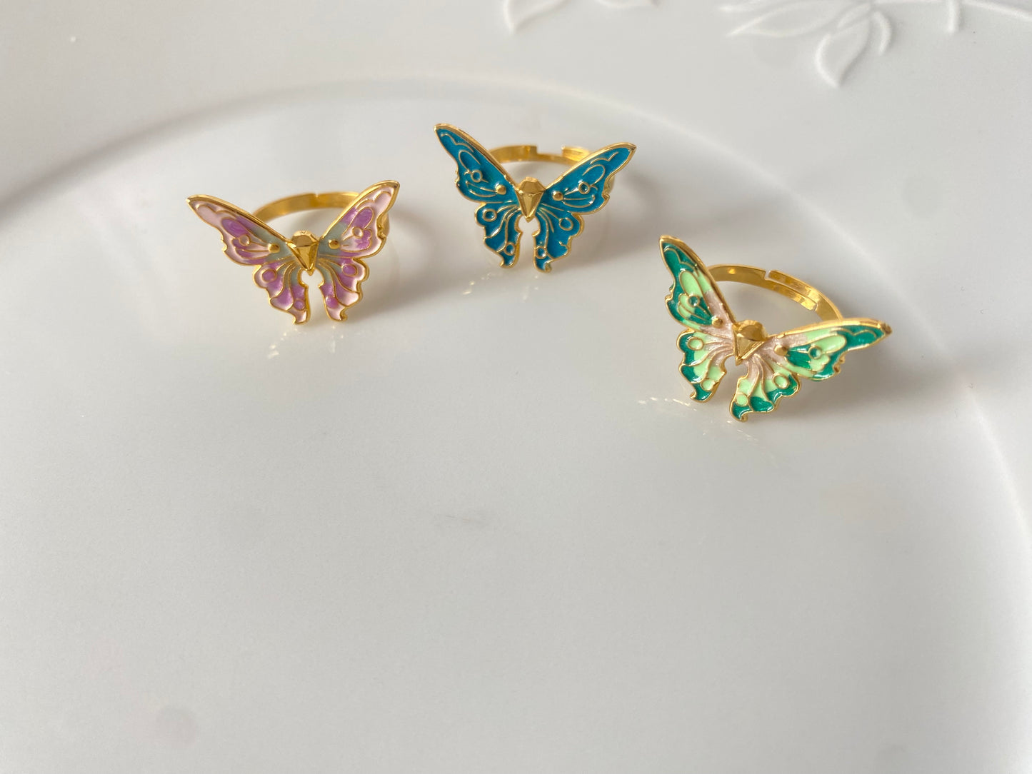 Fairytopia barbie butterfly rings