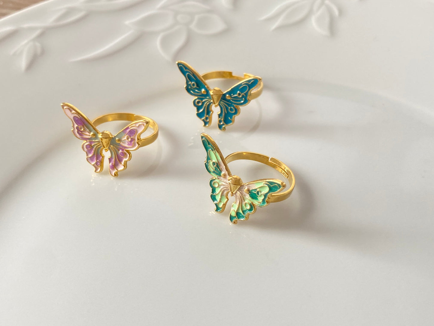 Fairytopia barbie butterfly rings