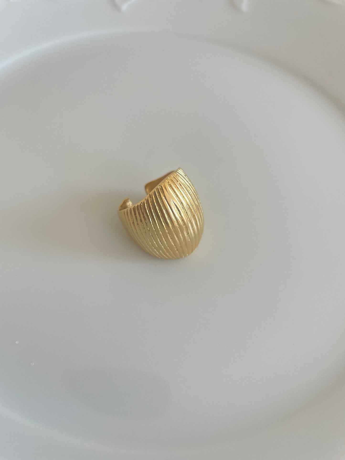 Golden bold ring