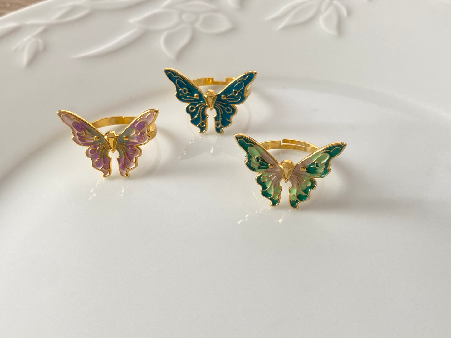 Fairytopia barbie butterfly rings