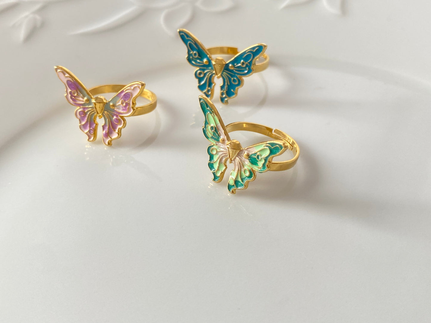 Fairytopia barbie butterfly rings