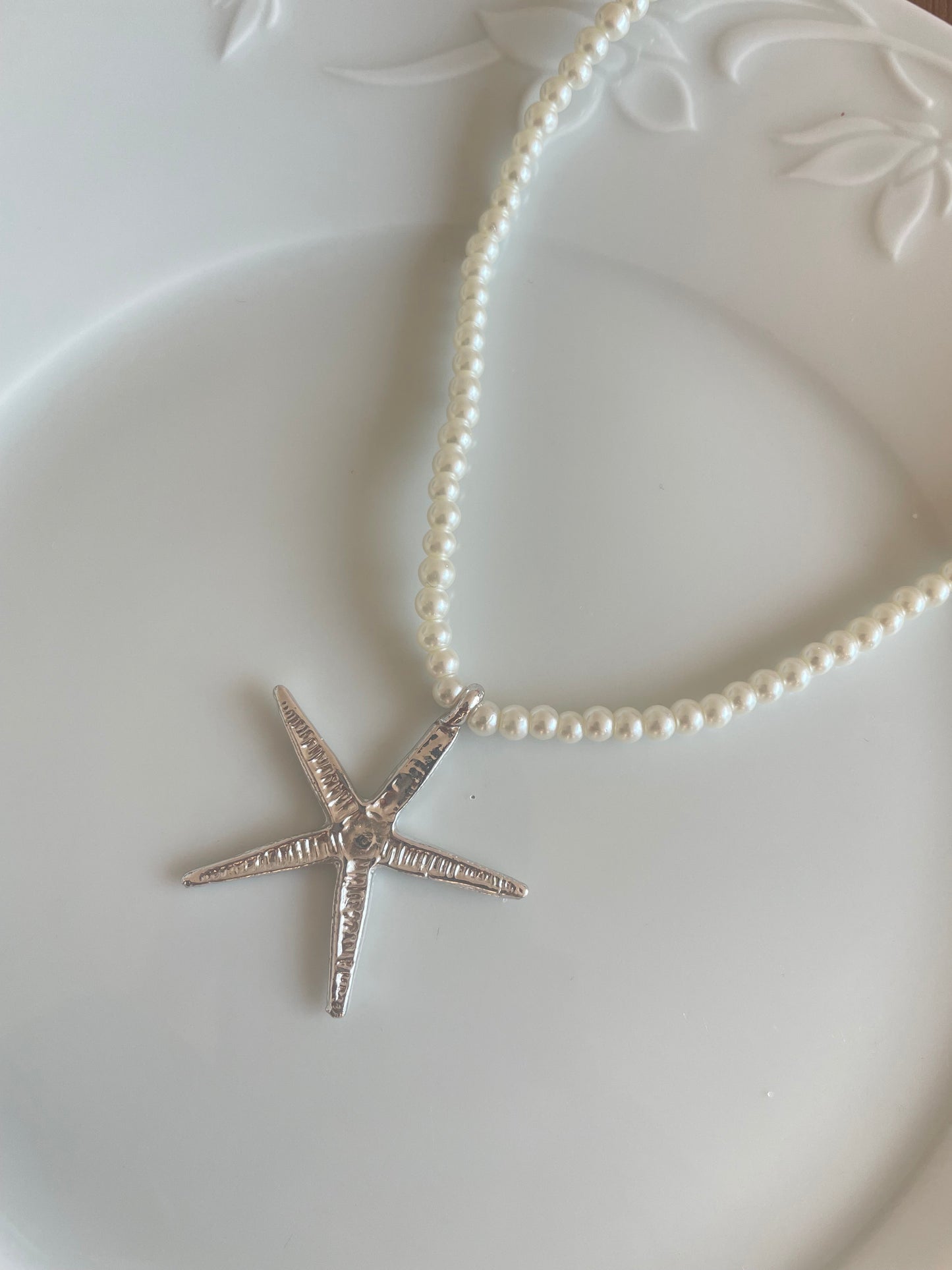 Starfish Necklace/Choker (silver)