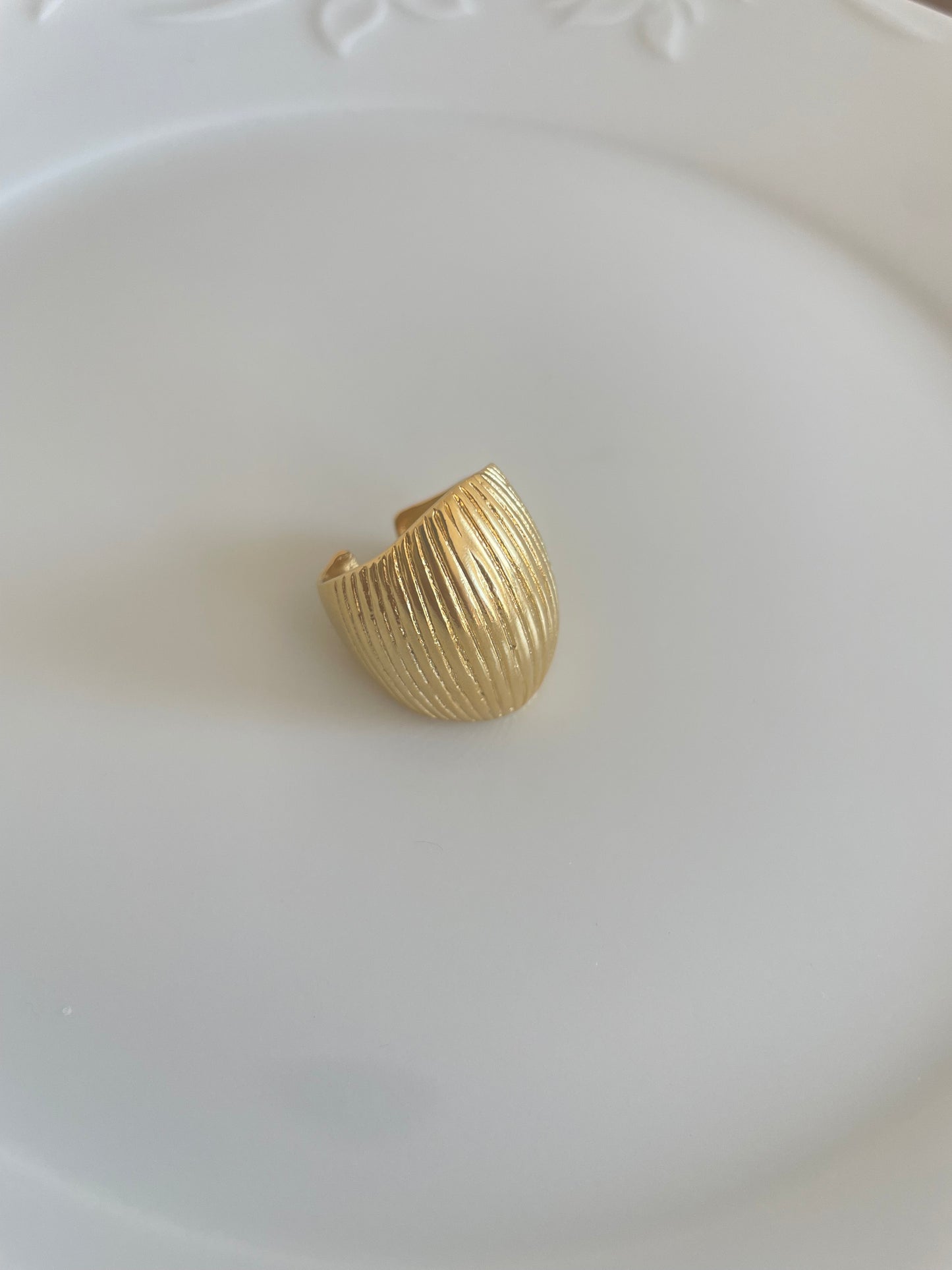 Golden bold ring