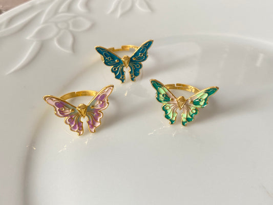 Fairytopia barbie butterfly rings