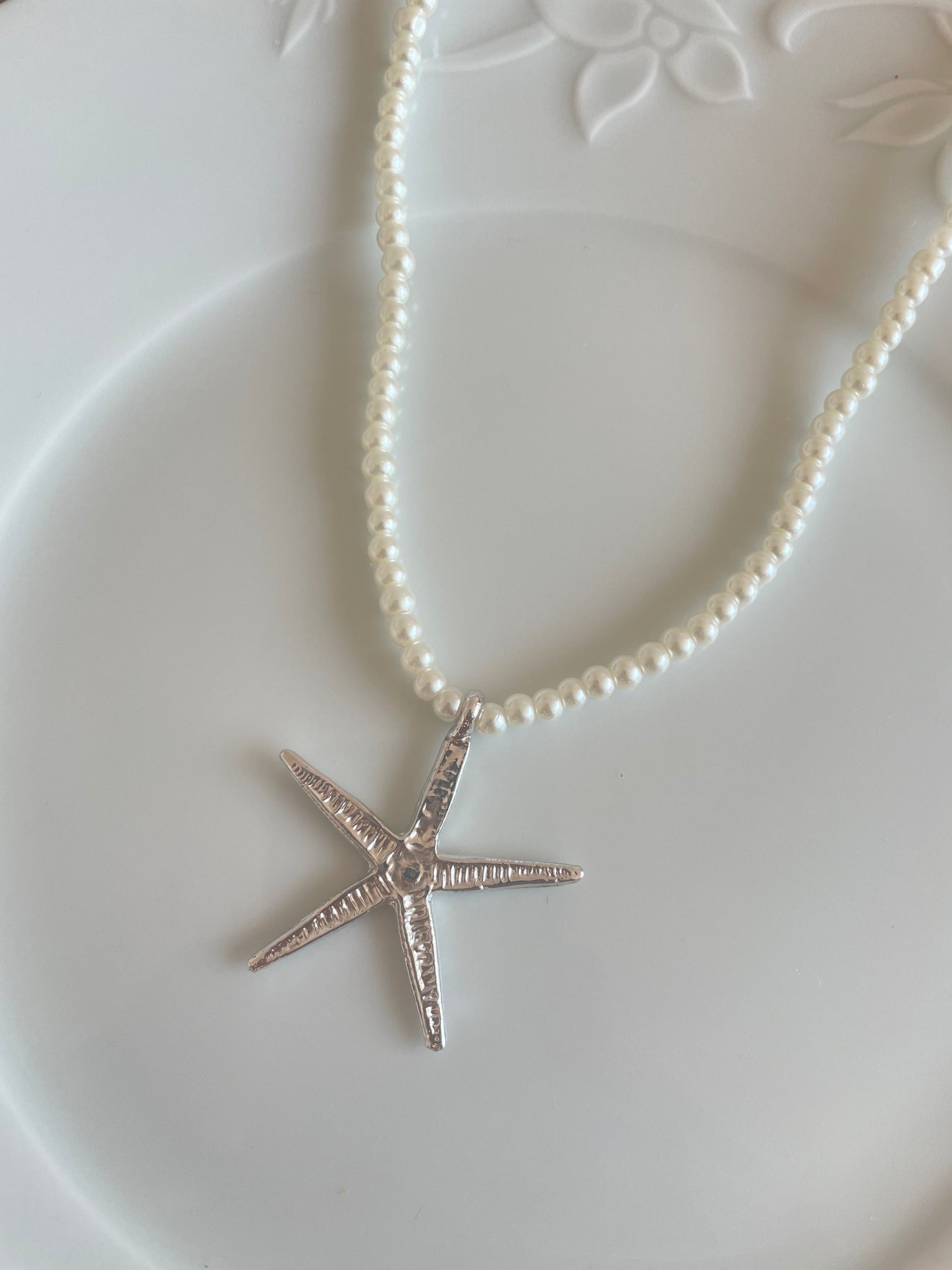 Starfish Necklace/Choker (silver)