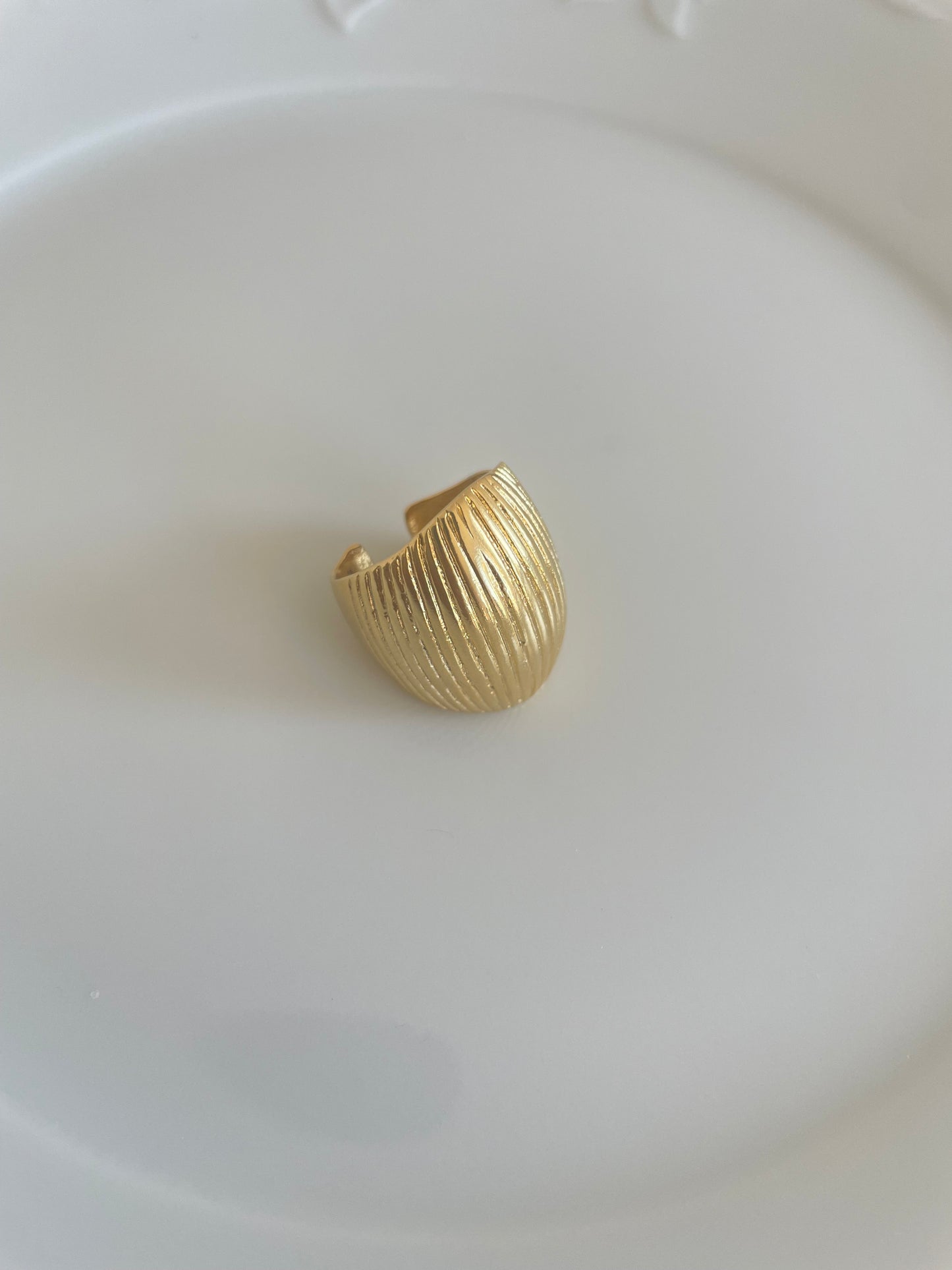 Golden bold ring