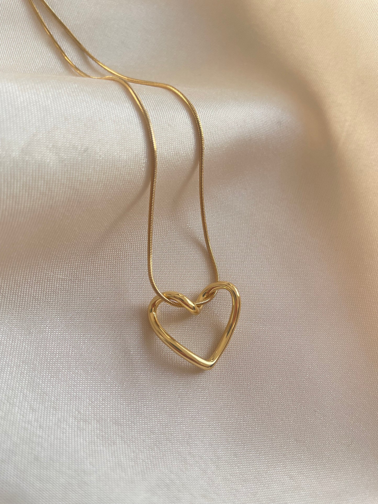 Twisted heart necklace